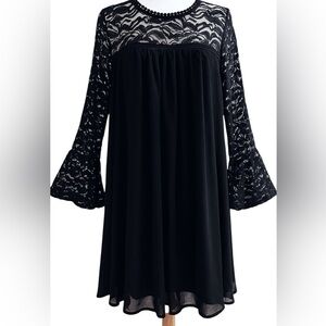 Lily Star Black Lace Whimsy Goth Dress Wedding Fall Gilmore Girls Look Academia